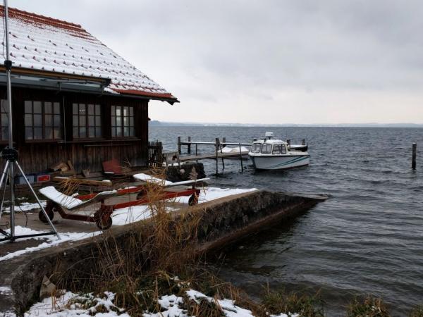 Fraueninsel na jeziorze Chiemsee, grudzień 2017